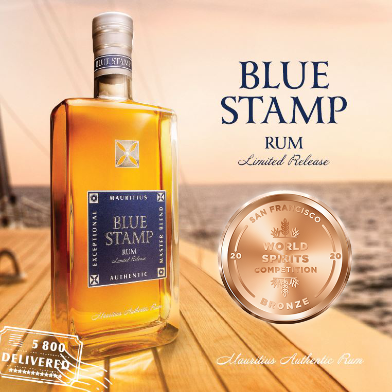 Rum Blue Stamp