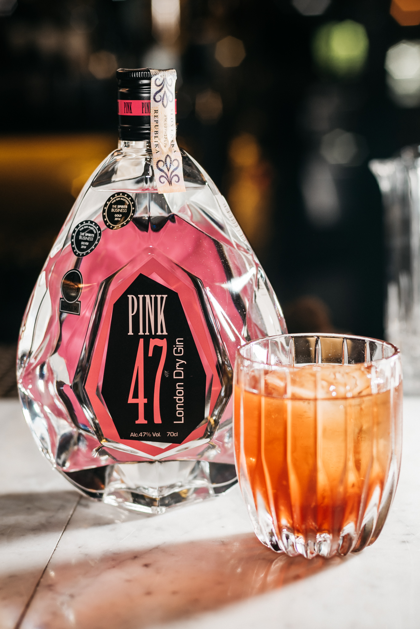 Gin Pink 47 kokteil